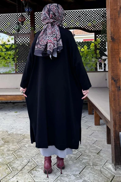 Panço Triko Hırka Siyah - Resim 8