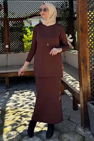 Sezen Triko Takım Kahve ürün görseli 1