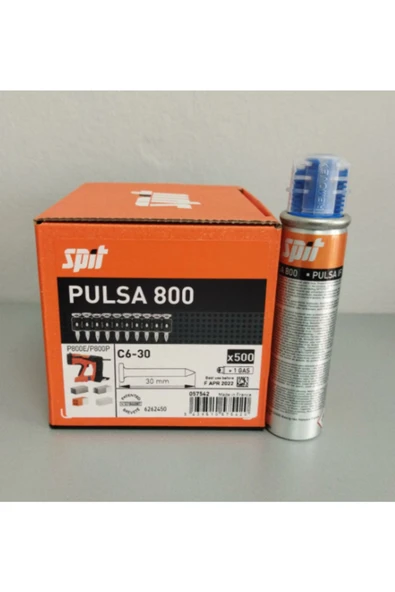 Pulsa 800 C6-30 Standart Beton Çivisi ( 5.000 Adet & 10 Kutu ) ( Gaz Dahil ) ürün görseli 1