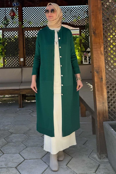 Manolya Zümrüt Triko Hırka ürün görseli 1