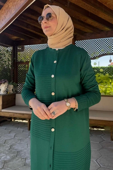 Manolya Zümrüt Triko Hırka - Resim 3