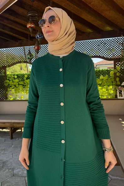 Manolya Zümrüt Triko Hırka - Resim 9