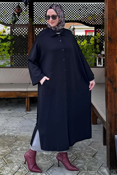 Panço Triko Hırka Siyah - Resim 5