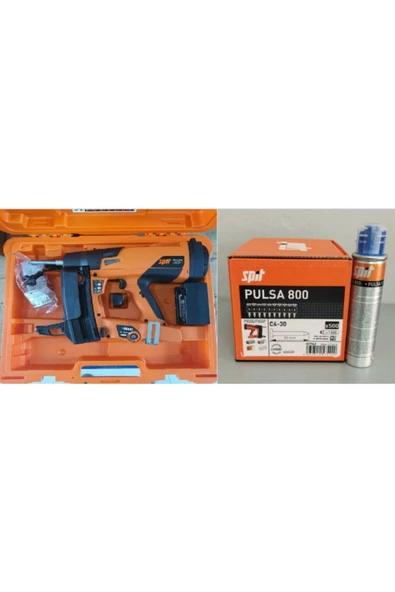 Spıt P40p Gazlı Çivi Çakma Tabancası (5000 Adet ) Pulsa 800 C6-30 Standart Beton Çivisi ürün görseli 1