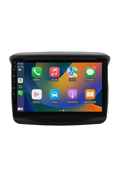 EXVOL Mitsubishi L200 2008-2016 Android Multimedya Carplay 9 Inc Hd Ips Ekran 4gb/64gb Kamera Hediyeli ürün görseli 1