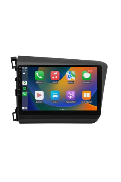 EXVOL Honda Civic Fb7 Android Multimedya Carplay 9 Inc Ips Hd Ekran 4gb/64gb Kamera Hediyeli ürün görseli 1