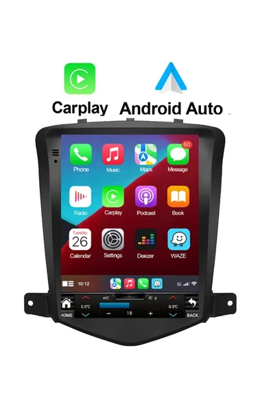 EXVOL Chevrolet Cruze Tesla Ekran Android Multimedya Ips Ekran 4gb Ram -64gb Hafıza Carplay Kamera Hediye ürün görseli 1