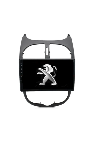 EXVOL Peugeot 206 Android Multimedya Carplay 9 Inc Hd Ips Ekran 4gb/64gb Kamera Hediyeli ürün görseli 1