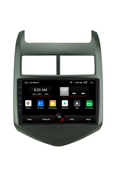 EXVOL Chevrolet Aveo 2011 2013 Android Multimedya Carplay 9 Inc Hd Ips Ekran 2gb/32gb Kamera Hediyeli ürün görseli 1