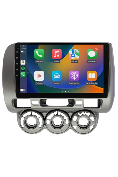 EXVOL HONDA CİTY JAZZ ANDROİD MULTİMEDYA CARPLAY 9 İNC HD IPS EKRAN 4GB RAM /64GB KAMERA HEDİYELİ ürün görseli 1