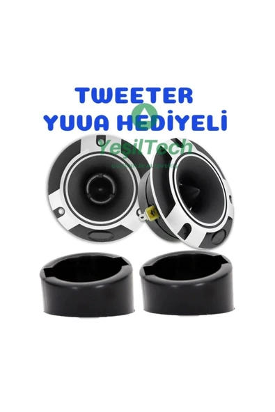 EXVOL Audiomax Araç Dome Tweeter 500w 10 Cm Amfi Uyumlu Profesyoneler Için Yuva ürün görseli 1