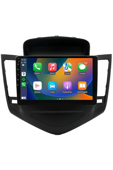 EXVOL Chevrolet Cruze 2008 2012 Android Multimedya Carplay 9 Inc Hd Ips Ekran 2gb/32gb Kamera Hediyeli ürün görseli 1