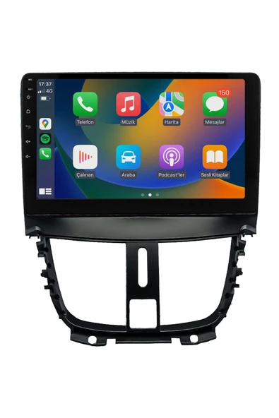 EXVOL Peugeot 207 Android Multimedya Carplay 9 Inc Hd Ips Ekran 2/32gb Kamera Hediyeli ürün görseli 1