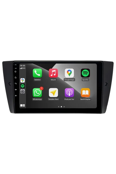 EXVOL BMW 3 SERİSİ E90 E91 E92 E93 MULTİMEDYA CARPLAY 9 İNC HD IPS EKRAN 4GB/64GB KAMERA HEDİYELİ ürün görseli 1