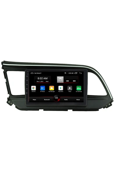 EXVOL Hyundai Elentra 2018-2020 Android Multimedya Carplay 10 Inc Hd Ips Ekran 2gb/32gb Kamera Hediyeli ürün görseli 1