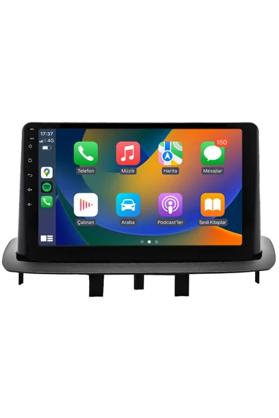 EXVOL Renault Fluance Android Multimedya Carplay 9 Inc Hd Ips Ekran 4gb/64gb Kamera Hediyeli ürün görseli 1
