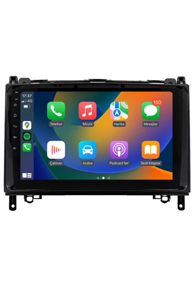 EXVOL Mercedes Sprinter Crafter Vito 9inc Ips Android Multimedya Carplay 2gb/32gb Android Kamera Hediye ürün görseli 1