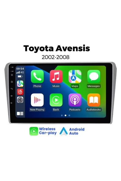 EXVOL TOYOTA AVENSİS 2003-2008 ANDROİD MULTİMEDYA 4GB RAM/64GB CARPLAY 9İNC IPS EKRAN PARK KAMERASI HEDİYE ürün görseli 1