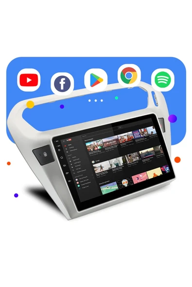 EXVOL CİTROENC ELYESEE MULTİMEDYA 9inc CARPLAY 4GB/64GB HD IPS EKRAN ANDROİD 12 SÜRÜM PARK KAMERASI HEDİYE ürün görseli 1