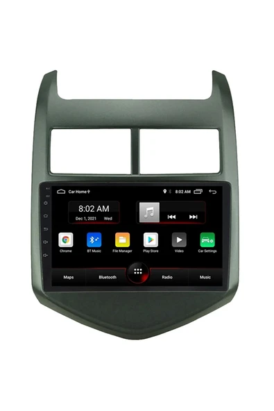 EXVOL CHEVROLET AVEO 2011 2013 ANDROİD MULTİMEDYA CARPLAY 9 İNC HD IPS EKRAN 4GB/64GB KAMERA HEDİYELİ ürün görseli 1
