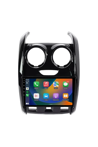 EXVOL DACİA DUSTER 2014-2017 ANDROİD MULTİMEDYA 2GB RAM/32GB CARPLAY 9İNC IPS EKRAN PARK KAMERASI HEDİYE ürün görseli 1