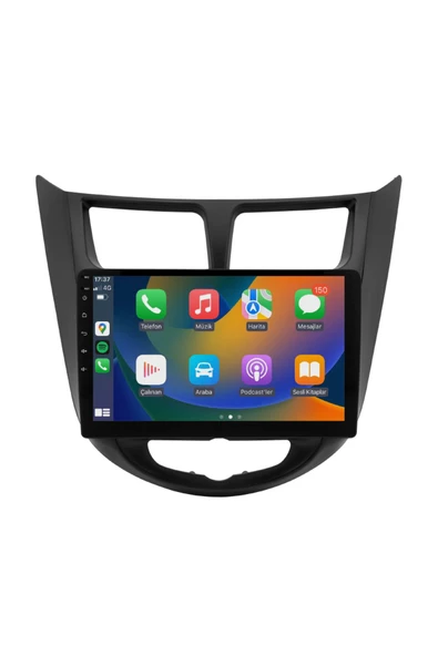 EXVOL Hyundai Accent Blue Multimedya Carplay 9 Inc Hd Ips Ekran 2gb/32gb Android 12 Kamera Hediyeli ürün görseli 1