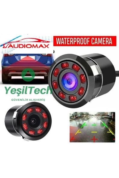 EXVOL Yeşiltech Mx-30 Gece Görüşlü Geri Görüş Kamerası Ir Infraredledli Gece Görüş Park Çizgili ürün görseli 1