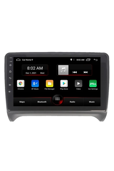 EXVOL AUDİ TT MULTİMEDYA CARPLAY 9 İNC HD IPS EKRAN 4GB/64GB KAMERA HEDİYELİ ürün görseli 1