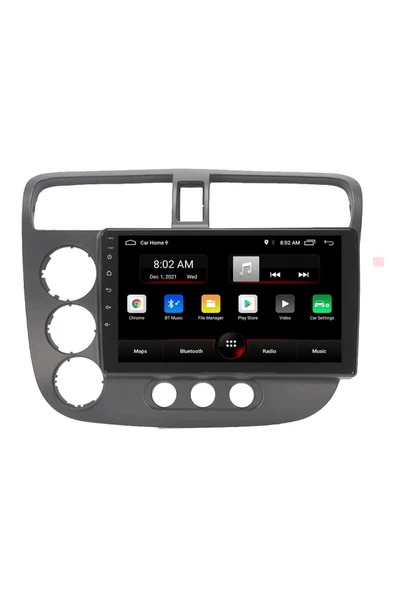 EXVOL Honda Civic Vtec Android Multimedya Carplayli 9 Inc Hd Ips Ekran 2gb/32gb Kamera Hediyeli ürün görseli 1