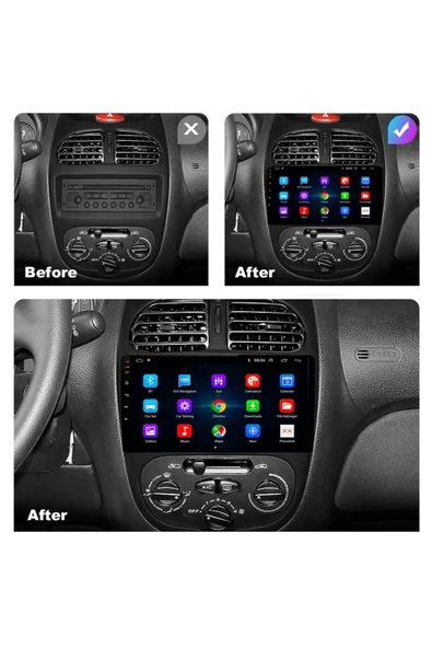 PTTAVM: EXVOL Peugeot 206 Android Multimedya Carplay 9 Inc Hd Ips