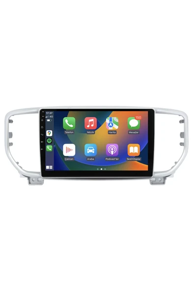 EXVOL KİA SPORTAGE 2018 -2021 ANDROİD MULTİMEDYA CARPLAY 9 İNC HD IPS EKRAN 4GB RAM /64GB KAMERA HEDİYELİ ürün görseli 1