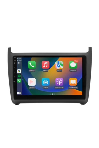 EXVOL VOLKSWAGEN POLO 7 ANDROİD 12 MULTİMEDYA CARPLAY 4GB/64GB 9 İNC HD IPS EKRAN PARK KAMERASI HEDİYELİ ürün görseli 1