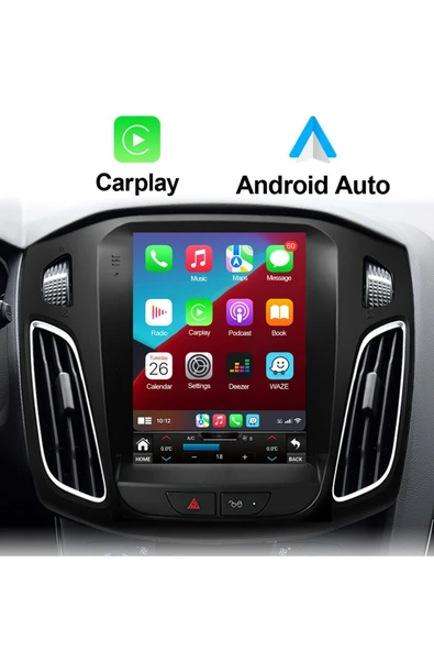 EXVOL Ford Focus 3-4 Tesla Ekran Android Multimedya Ips Ekran 4gb Ram 64gb Hafıza Kamera Hediyeli ürün görseli 1