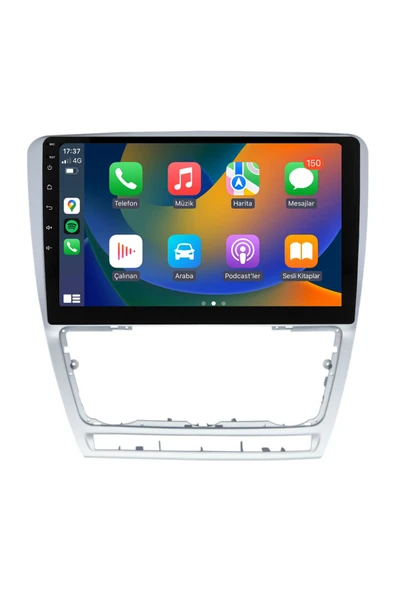 EXVOL SKODA OCTAVİA ANDROİD MULTİMEDYA 2008-2012 CARPLAY 4GB-64GB 10 İNC HD IPS KAMERA HEDİYELİ ürün görseli 1