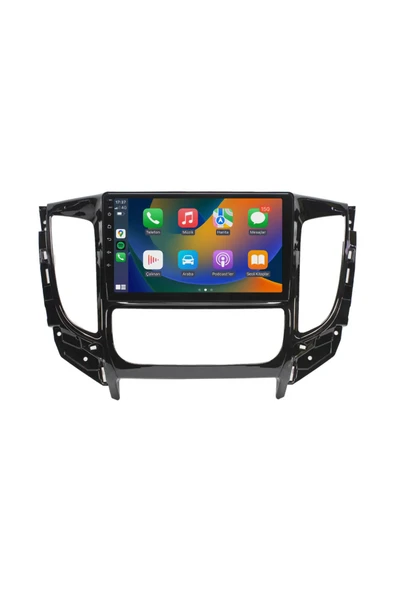 EXVOL MİTSUBİSHİ L200 ANDROİD 14 MULTİMEDYA 2GB RAM/32GB CARPLAY DİJİTAL KLİMA 9 İNC HD IPS +PARK KAMERASI ürün görseli 1