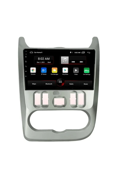 EXVOL DACİA DUSTER 2010-2013 ANDROİD MULTİMEDYA CARPLAY 9 İNC HD IPS EKRAN 2GB/32GB KAMERA HEDİYELİ ürün görseli 1
