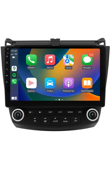 EXVOL HONDA ACCORD ANDROİD MULTİMEDYA CARPLAY 9 İNC HD IPS EKRAN 4GB RAM /64GB KAMERA HEDİYELİ ürün görseli 1