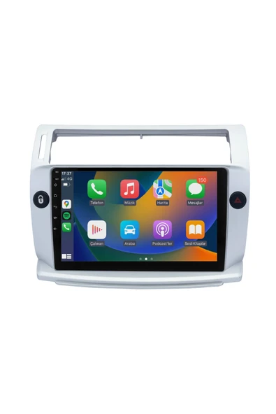 EXVOL CİTROEN C4 ANDROİD MULTİMEDYA CARPLAY 9 İNC HD IPS EKRAN 4GB RAM /64GB KAMERA HEDİYELİ ürün görseli 1