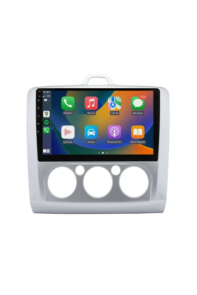 EXVOL FORD FOCUS 2 MULTİMEDYA CARPLAY 9 İNC HD IPS EKRAN 4GB/64GB ANDROİD 12 SÜRÜM PARK KAMERASI HEDİYELİ ürün görseli 1