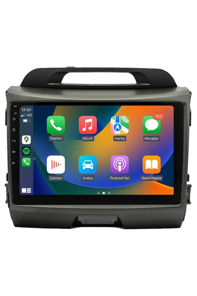 EXVOL Kia Sportage 2011-2016 Android Multimedya Carplay 9 Inc Hd Ips Ekran 2/32gb Kamera Hediyeli ürün görseli 1