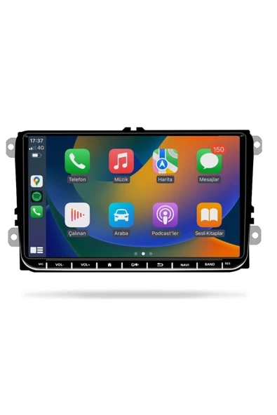 EXVOL VOLKSWAGEN ANDROİD MULTİMEDYA 4GB-64GB 9 İNC HD IPS CARPLAY JETTA-PASSAT -GOLF-SKODA- SEAT ürün görseli 1