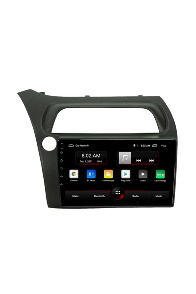 EXVOL HONDA CİVİC SPORT 2006-2011 ANDROİD MULTİMEDYA CARPLAYLİ 9 İNC HD IPS EKRAN 2GB/32GB KAMERA HEDİYELİ ürün görseli 1