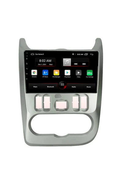 EXVOL DACİA LOGAN ANDROİD MULTİMEDYA CARPLAY 9 İNC HD IPS EKRAN 2GB/32GB KAMERA HEDİYELİ ürün görseli 1