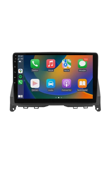 EXVOL Mercedes Benz C Class Android Multimedya Carplay 9 Inc Hd Ips Ekran 2gb/32gb Kamera Hediyeli ürün görseli 1