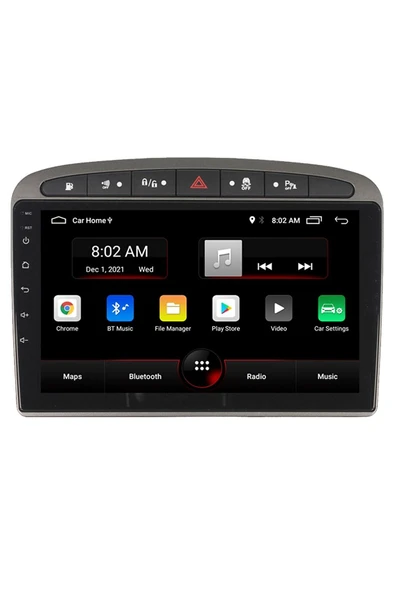 EXVOL Peugeot 308-408 Android Multimedya Carplay 9 Inc Hd Ips Ekran 2/32gb Kamera Hediyeli ürün görseli 1