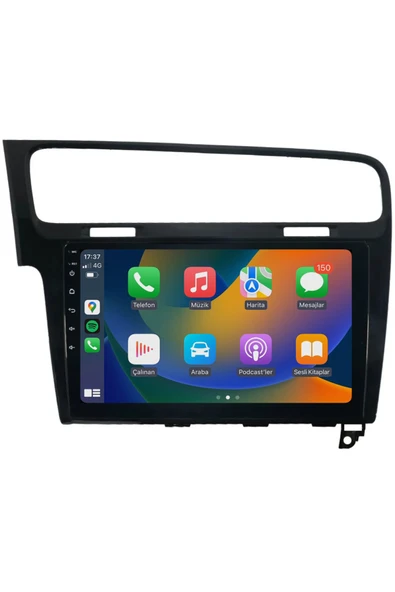 EXVOL VOLKSWAGEN GOLF 7 MULTİMEDYA 10 İNC HD IPS EKRAN 4GB/64GB ANDROİD 12 SÜRÜM+ PARK KAMERASI HEDİYELİ ürün görseli 1