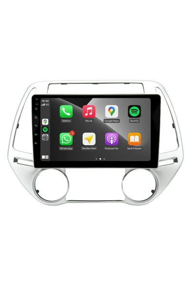 EXVOL HYUNDAİ İ20 2010-2014 ANDROİD MULTİMEDYA CARPLAYLİ 9 İNC HD IPS EKRAN 4GB/64GB KAMERA HEDİYELİ ürün görseli 1