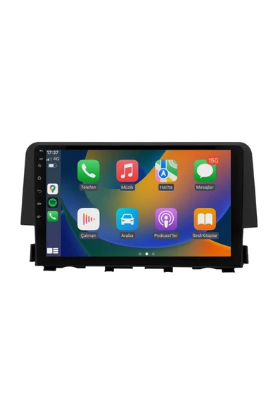 EXVOL Honda Fc5 Android Multimedya Carplay 9 Inc Hd Ips Ekran 2gb Ram /32gb Kamera Hediyeli ürün görseli 1