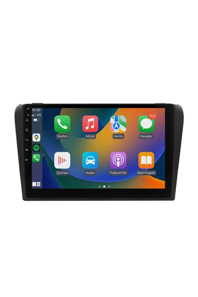 EXVOL MAZDA 3 2003-2009 ANDROİD MULTİMEDYA CARPLAY 9 İNC HD IPS EKRAN 4GB RAM /64GB KAMERA HEDİYELİ ürün görseli 1
