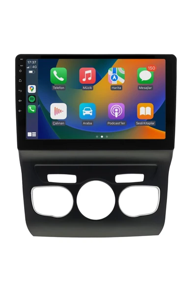 EXVOL CİTROEN C4 ANDROİD MULTİMEDYA 10 İNC HD IPS EKRAN 4GB RAM /64GB KAMERA HEDİYELİ ürün görseli 1
